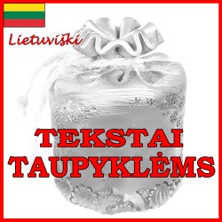 Tekstai taupyklėms lietuviški